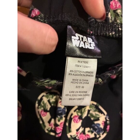 Star Wars Black Floral Legging 00 XXS - Picture 4 of 4